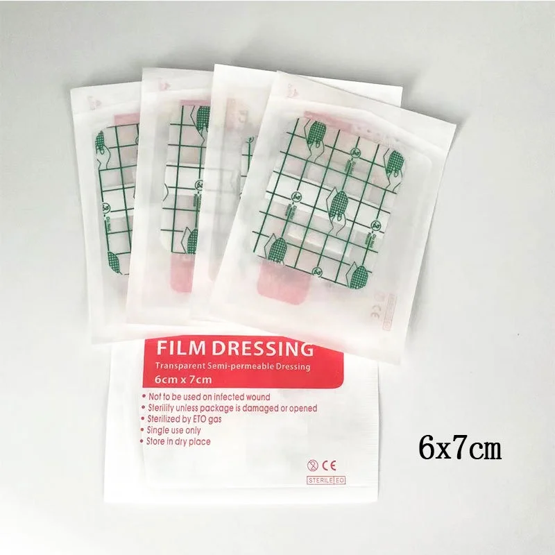 Wholesale Sterile Large Size Band Aids Wound Protection Waterproof Film Dressing Baby Bath Navel Transparent Film Dressing