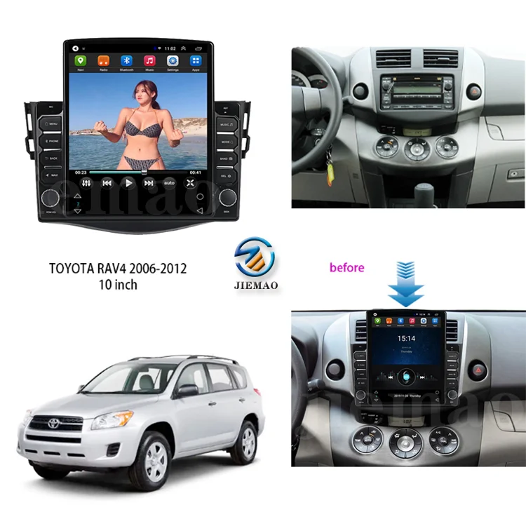
Android DVD Car Video Radio Player For Toyota RAV4 2006-2012 Car Navigation GPS Stereo Audio Multimedia System 32g 