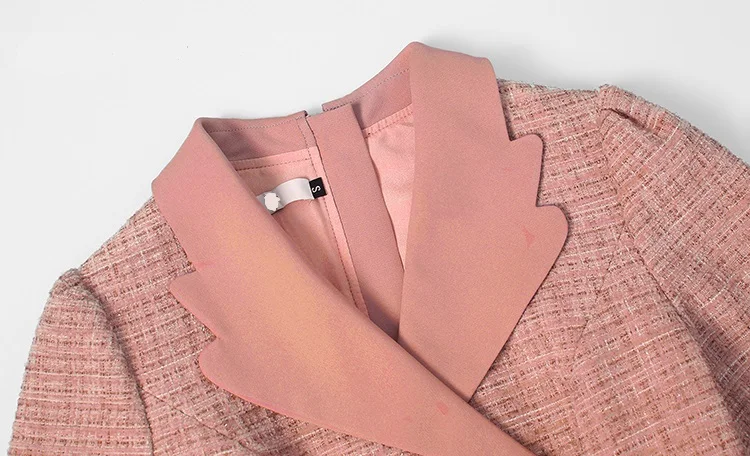 OEM ODM Fashion Elegant Lady Tweed Dress