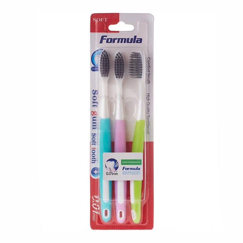 Wholesale Cheap Soft Bristles Manual Toothbrush Manufacturer Custom Adult Plastic Tooth Brush With Logo