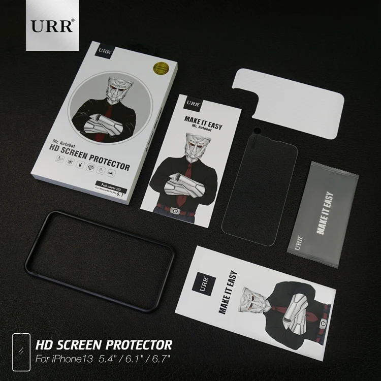 
URR Full HD Clear For iPhone 13 Screen Protector For iPhone 13 Mini/13 Pro Max Tempered Glass Screen Protector 