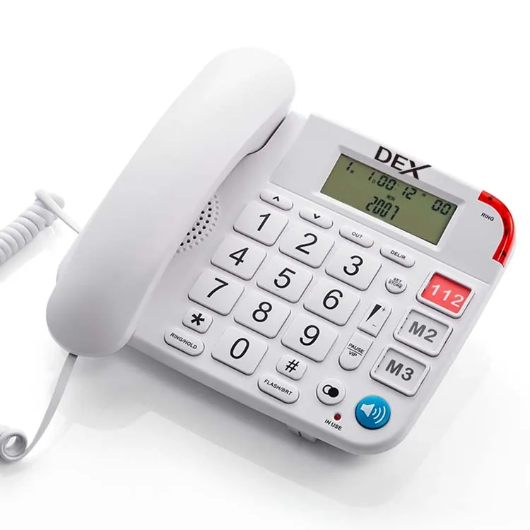 DEX corded telephone BIG KEY landline telephone home office