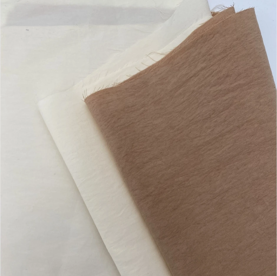 Lyocell/nylon summer fabric Silk and velvet texture fabric soft for summer dress lyocell shirts fabric