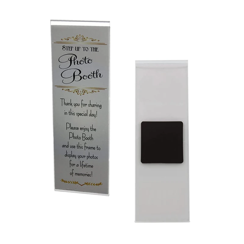2x6inch Clear Acrylic Fridge Magnet Photo Frame
