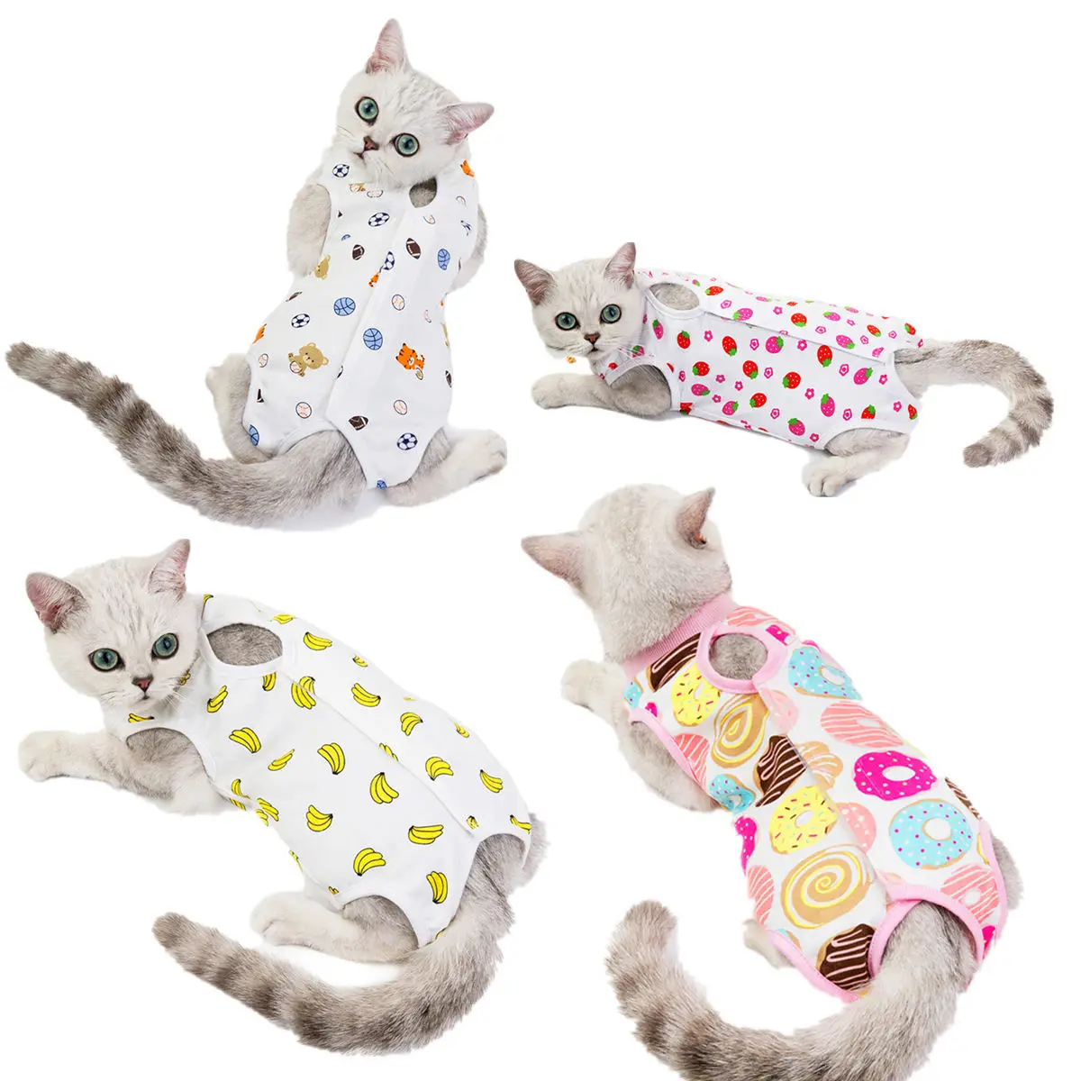 Cat sterilization Surgical Clothes Puppy Cat Recovery Weaning Suit Pet Abdominal Wound Snugly Suit Anti-Licking Dog Onesies