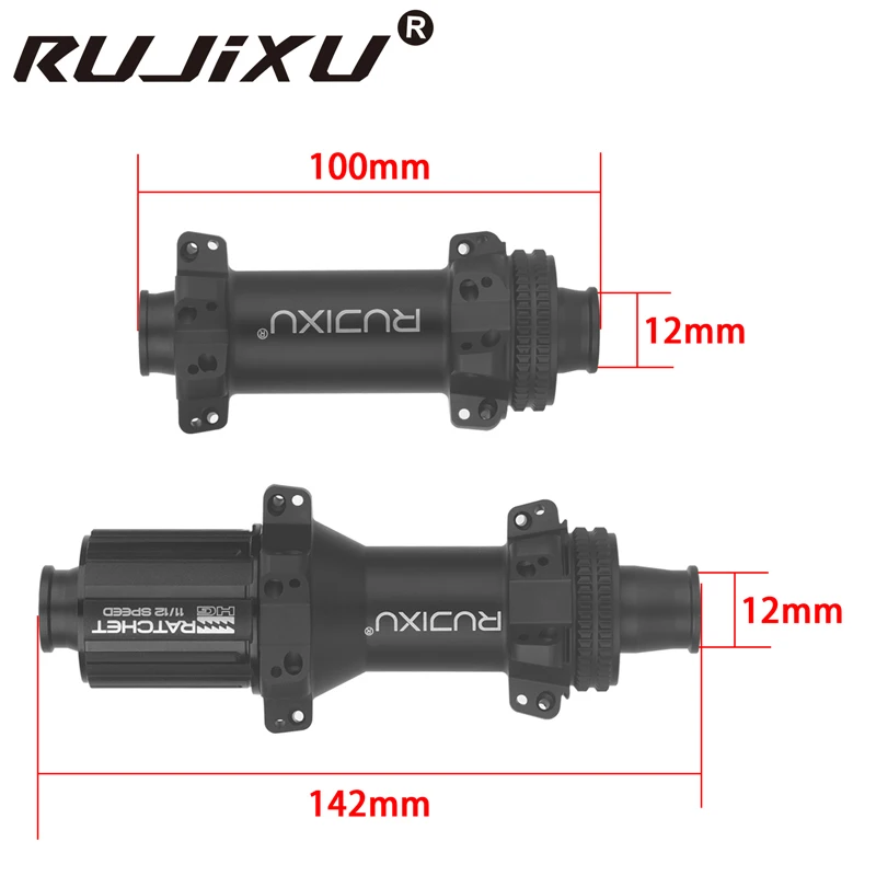 Quick Shipping RUJIXU BicycleRoad Wheel Set Disc Brake Wheel Hub DT Structure 36T /54T Tratchet Center Lock Wheel Hub
