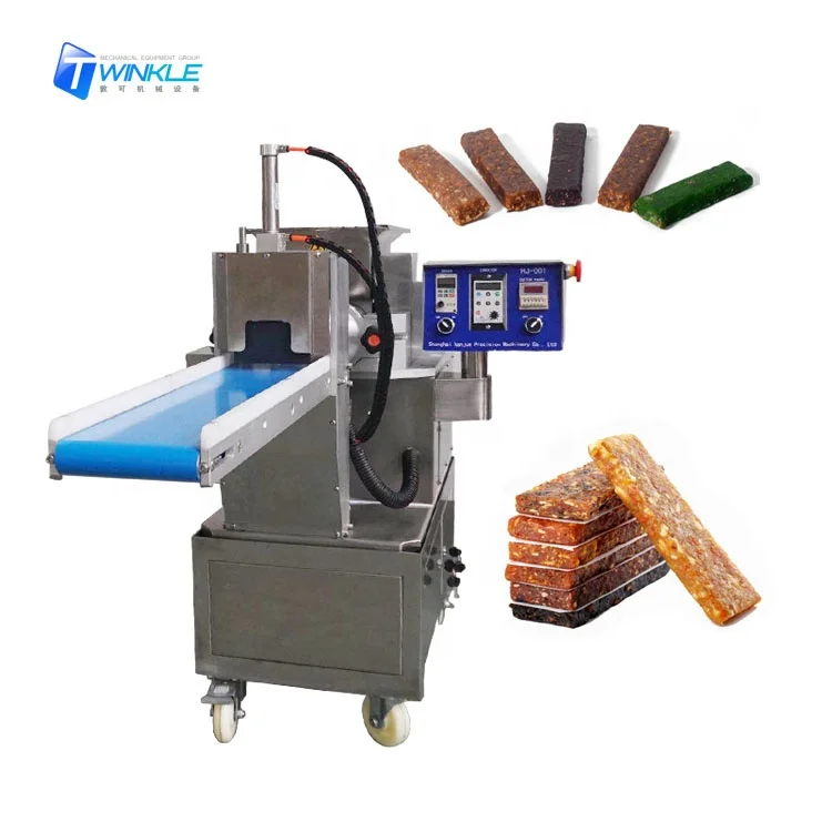 Horizontal single row protein energy bars extruder making machine