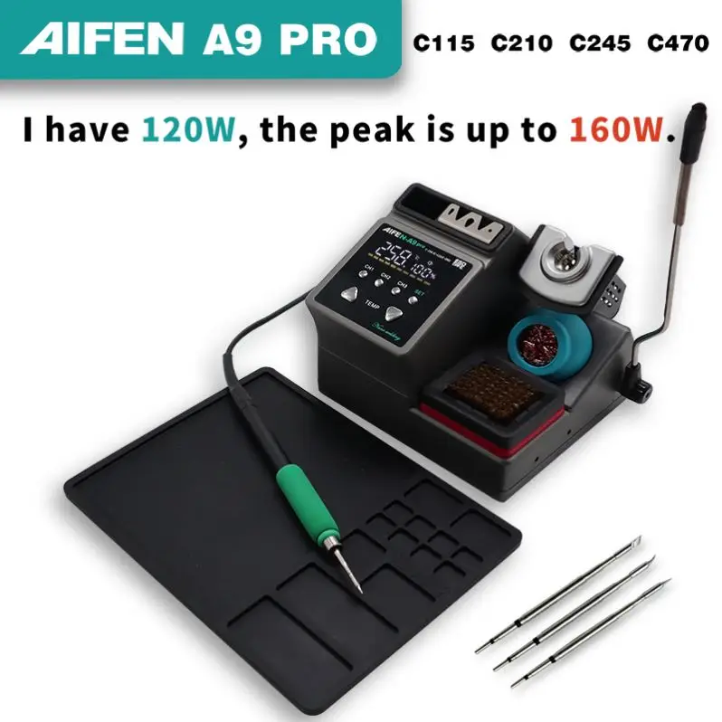 AIFEN A9 PRO With C210 C245 C115 Handle Lead-free Electronic PCB Welding Rework Soldering Station Solder Iron Tip For Phone