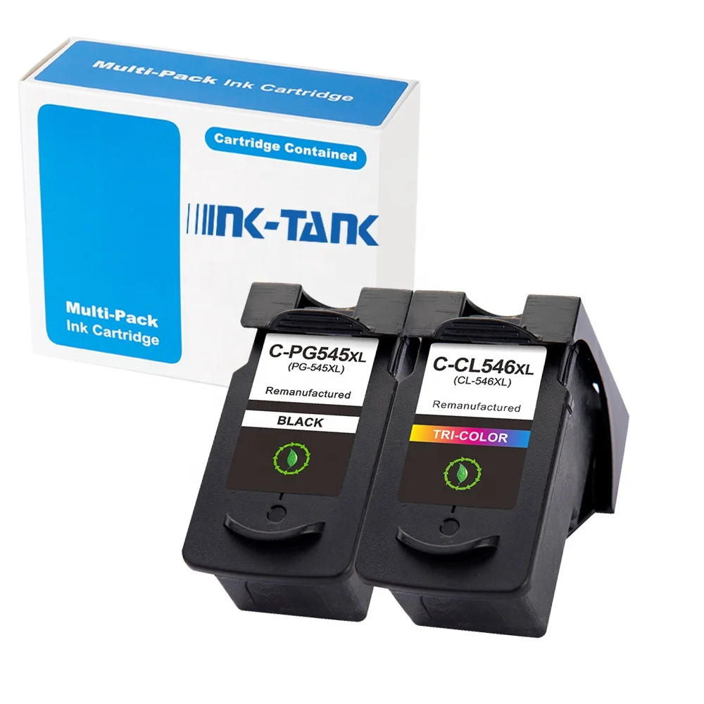 INK-TANK PG545 PG545XL PG 545 CL-546 CL 546 CL546 XL 545XL Remanufactured Ink Cartridge for Canon PIXMA MG2450 IP2850 Printer