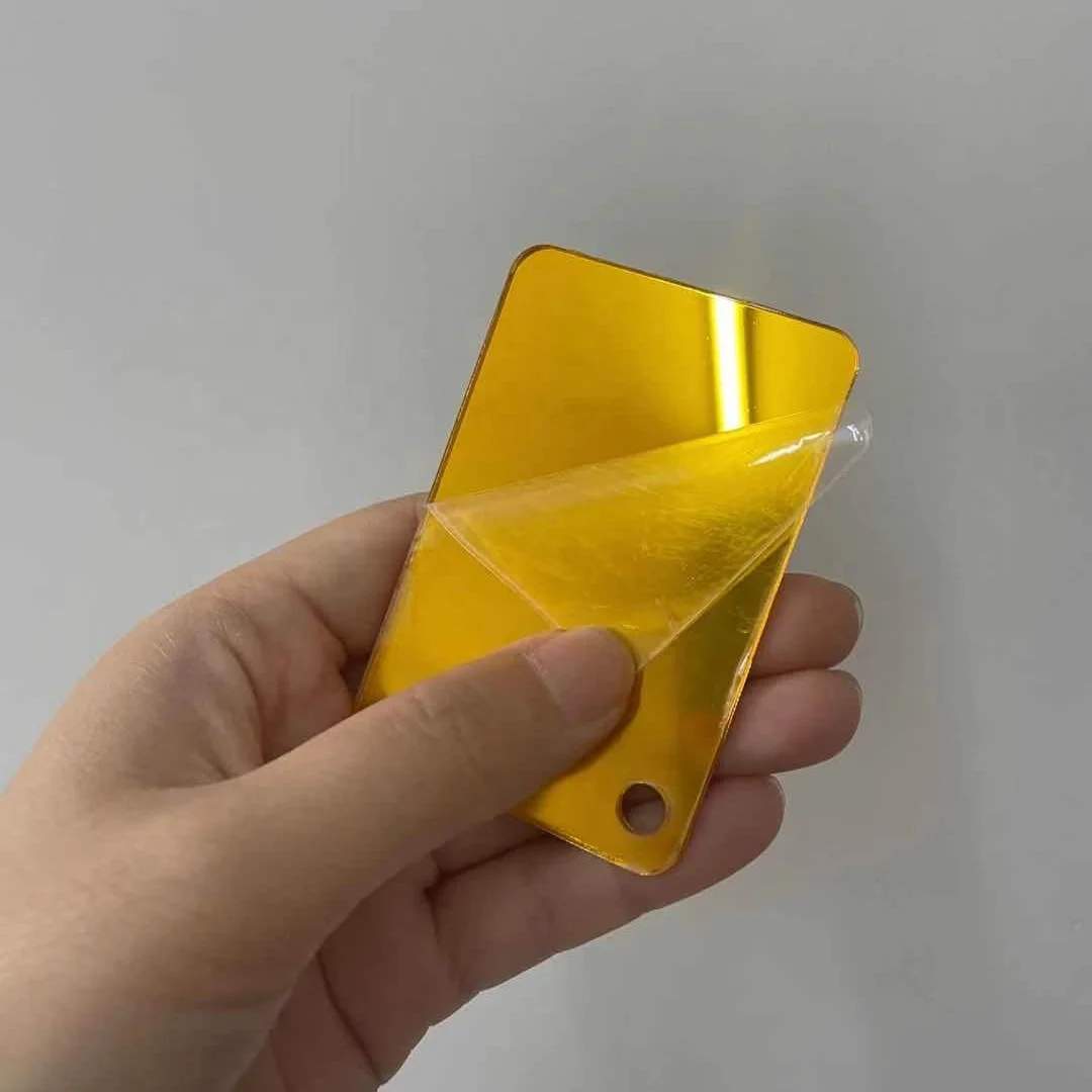 
high quality 4x6ft 1mm thick gold silver mirror acrylic sheet acrylic self adhesive mirror sheet 