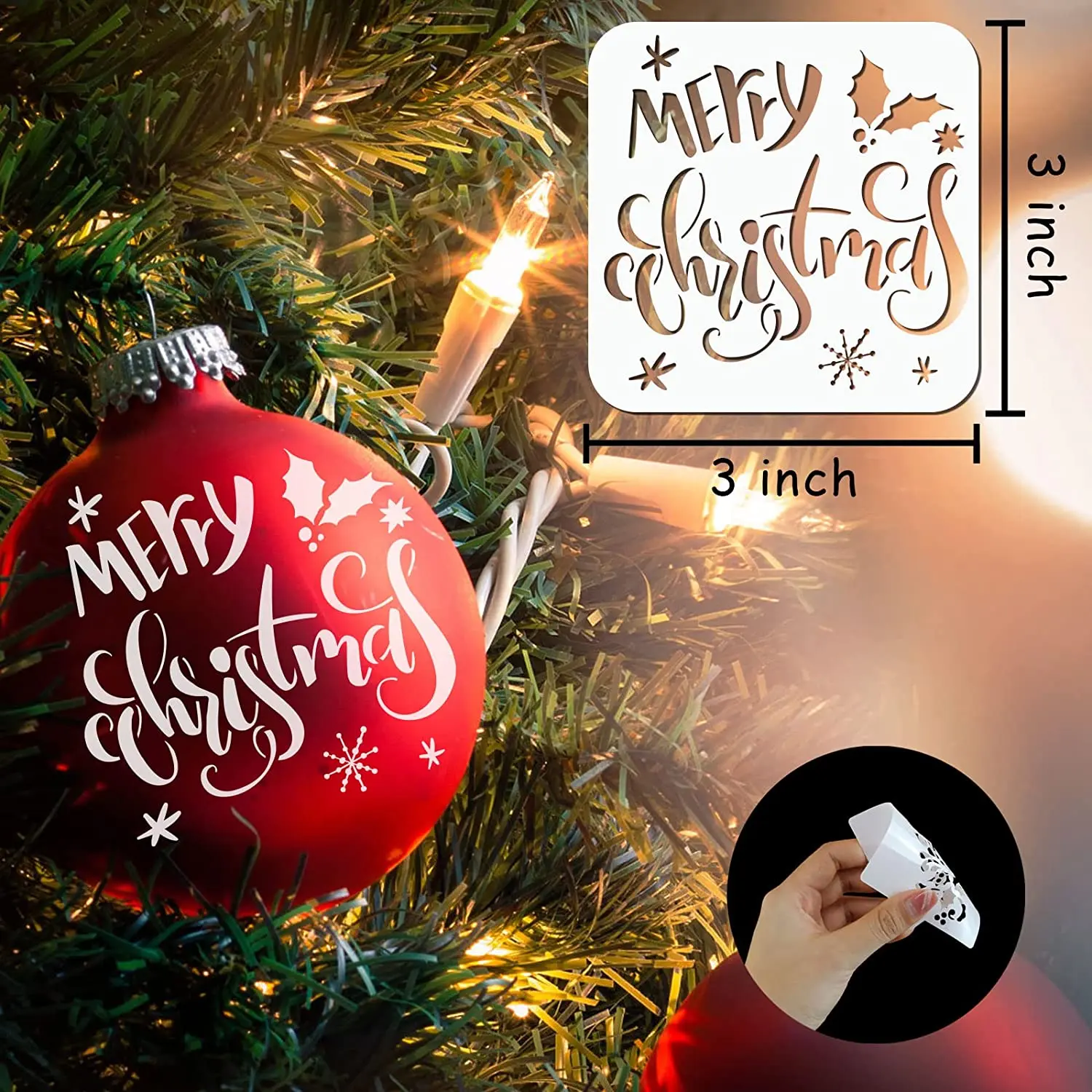 Рождественские трафареты на заказ, трафареты, Рождественское украшение, лазерная резка, сделай сам, шаблон, трафареты для рисования животных