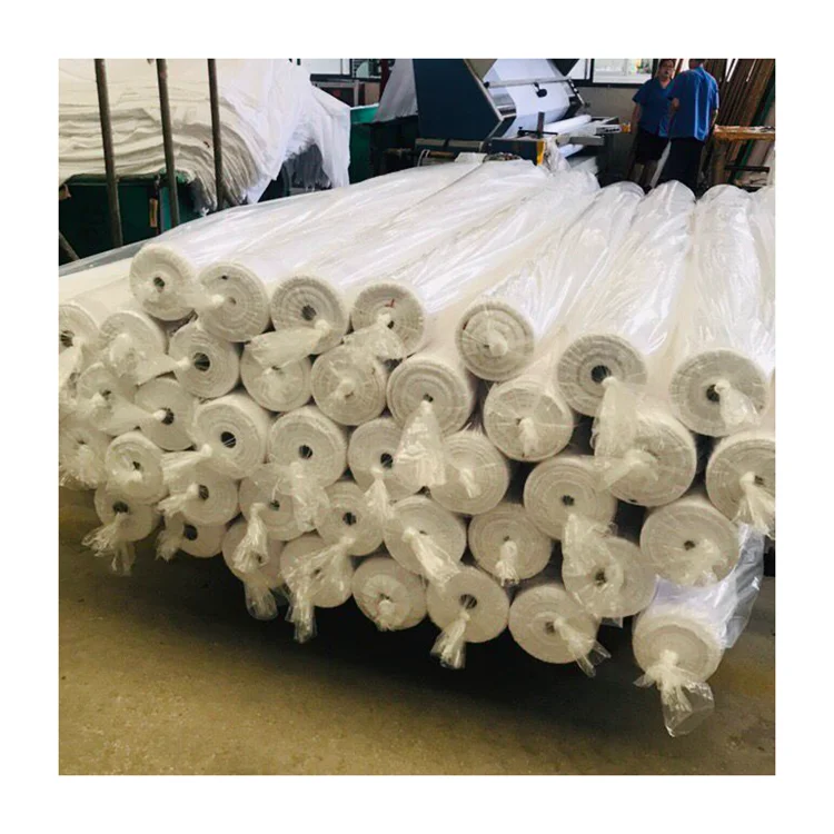 Bleached fabric per meter price cheap white wholesale bedsheet 100% polyester fabric rolls