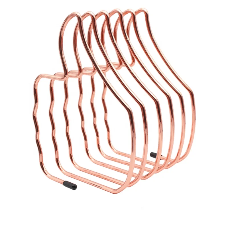 5 Slot Stretchable Magazine Holder Iron Wire Bookends Desktop Book Holder