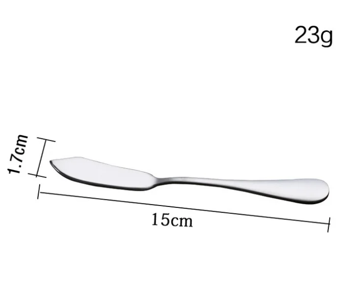 Custom Made Stainless Steel Cheese Spreaders Butter Knife Reusable Condiments Knives Classic Design Multi Colour Mirror Polished