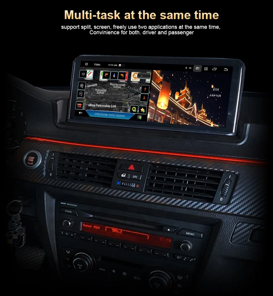 RUISO F100 Car Radio Android  Car Player For BMW X1 F48 NBT Car Stereo GPS  Carplay Android auto multimedia receiver all in one