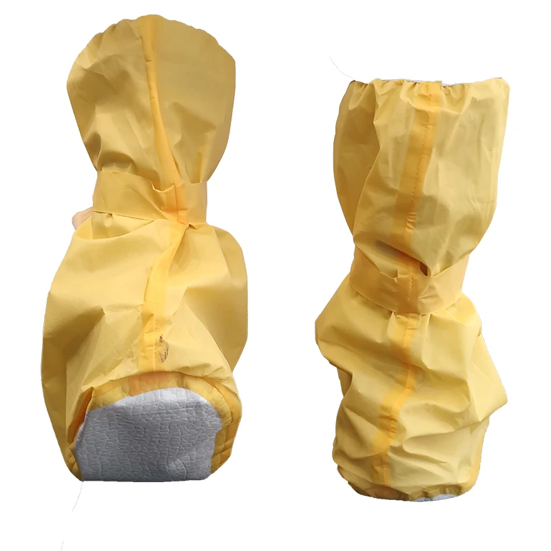 Anti Skid Cleanroom Factory Laboratory Workwear Custom Non Woven Microporous Tie Waterproof Disposable Boot Covers