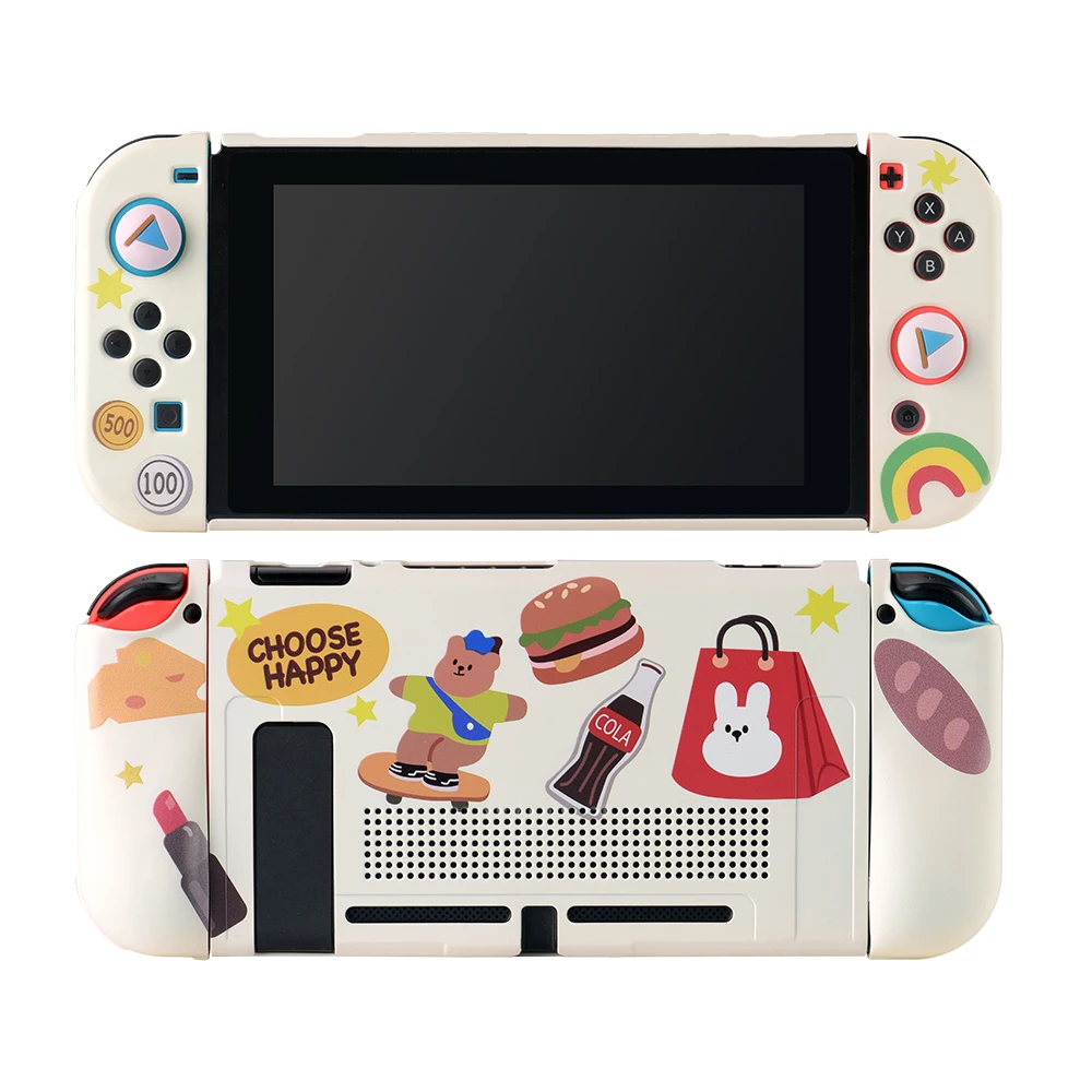  Мягкий защитный чехол из ТПУ для игровой консоли Nintendo Switch милый мультяшный контроллера Прямая
