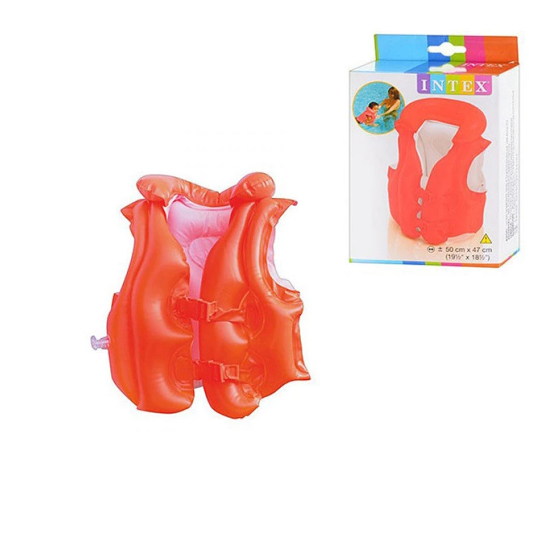 INTEX 58671 DELUXE SWIM VEST KIDS INFLATABLE SWIMMING LIFE VEST