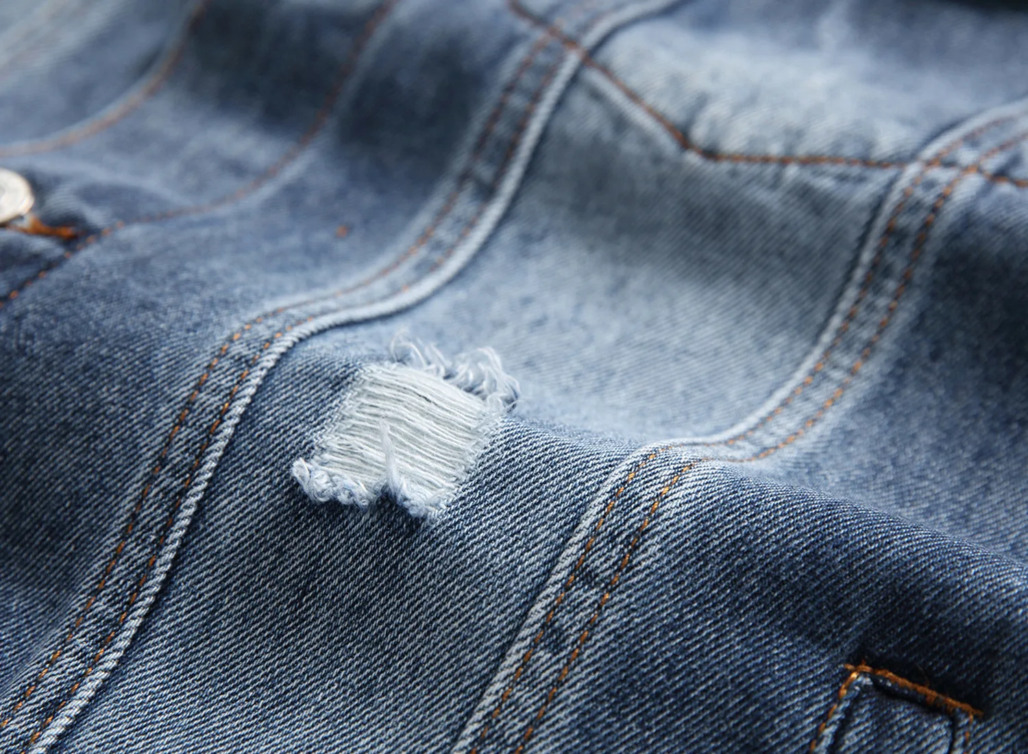 2022 autumn European and American ripped fashion teenager denim jacket personality denim jacket for man