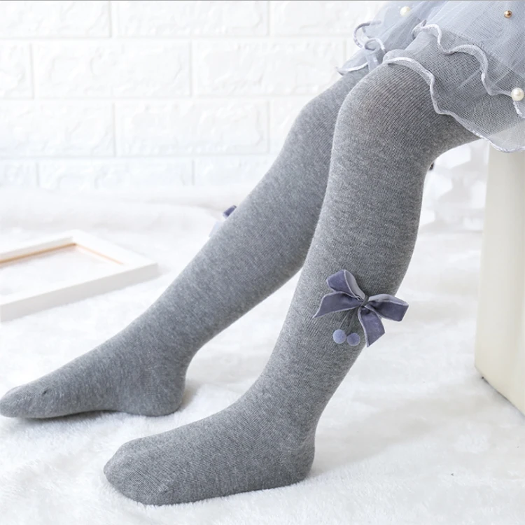 Fashion Style Bow-knot Baby Girl Tights Spandex / Polyester / Cotton Leggings Winter Kids Pantyhose / Tights