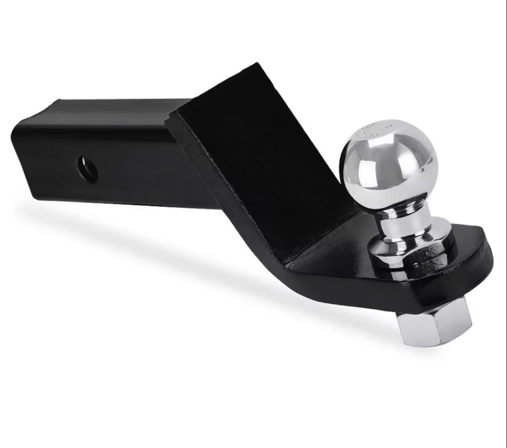 RF Trailer Ball Mount 2-Inch Carbon Steel Trailer Hitch with Ball and Tightener Part Welding and Painting Finish for Towing