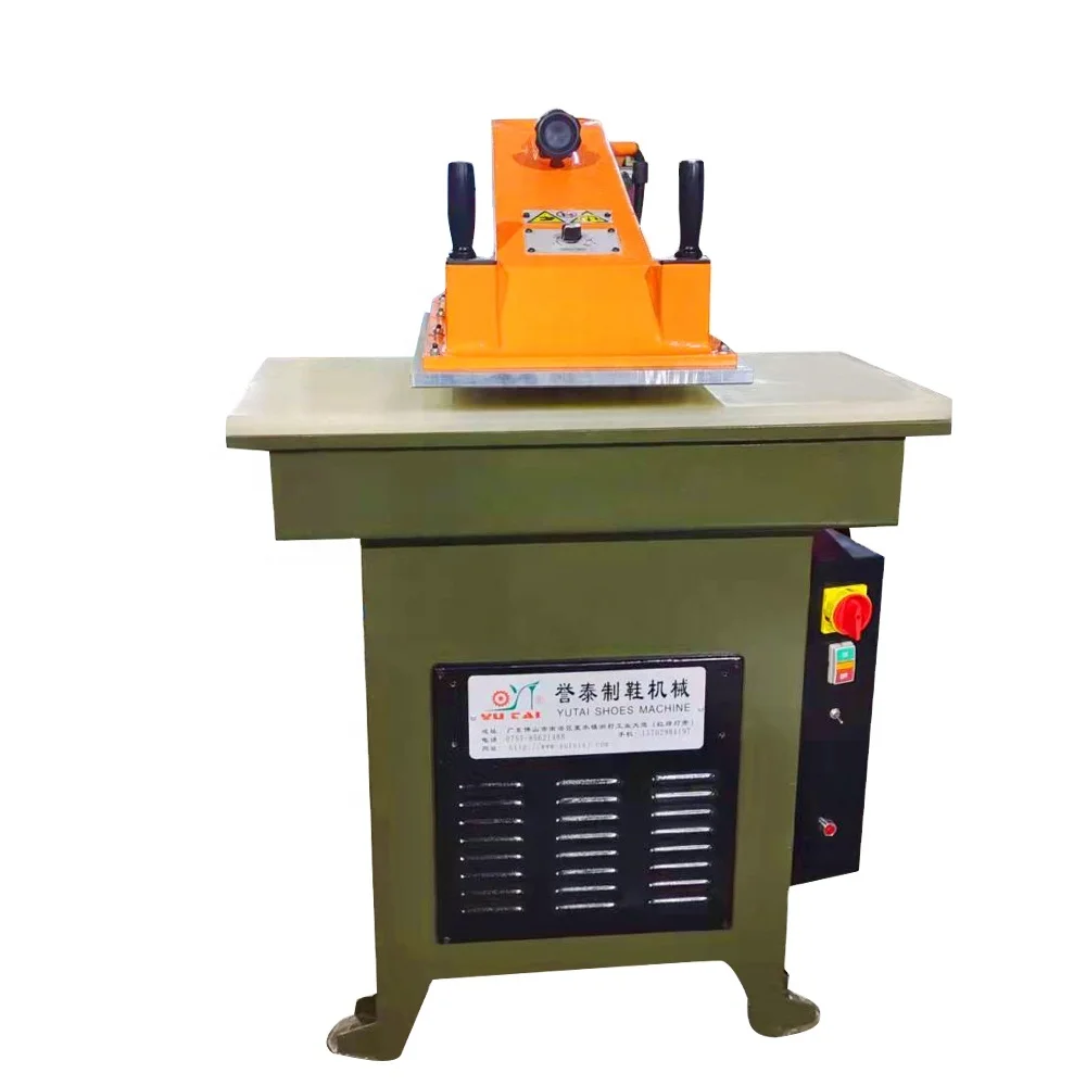 DT-765-20 tons leather/cloth/rubber leather cutting machine hydraulic swing arm clicker press shoe die cutting machine