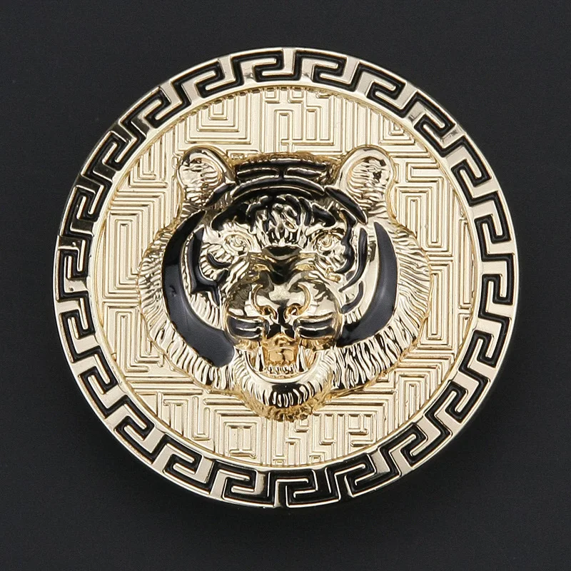 Внутренний размер 40 мм твердая латунная пряжка для ремня с именной табличкой в западном стиле