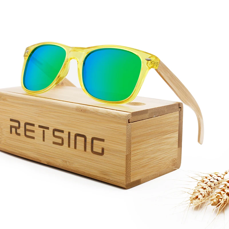 Дизайнерские деревянные солнцезащитные очки сделано в Китае оптовая продажа солнцезащитных очков пластиковая оправа бамбуковые дерево