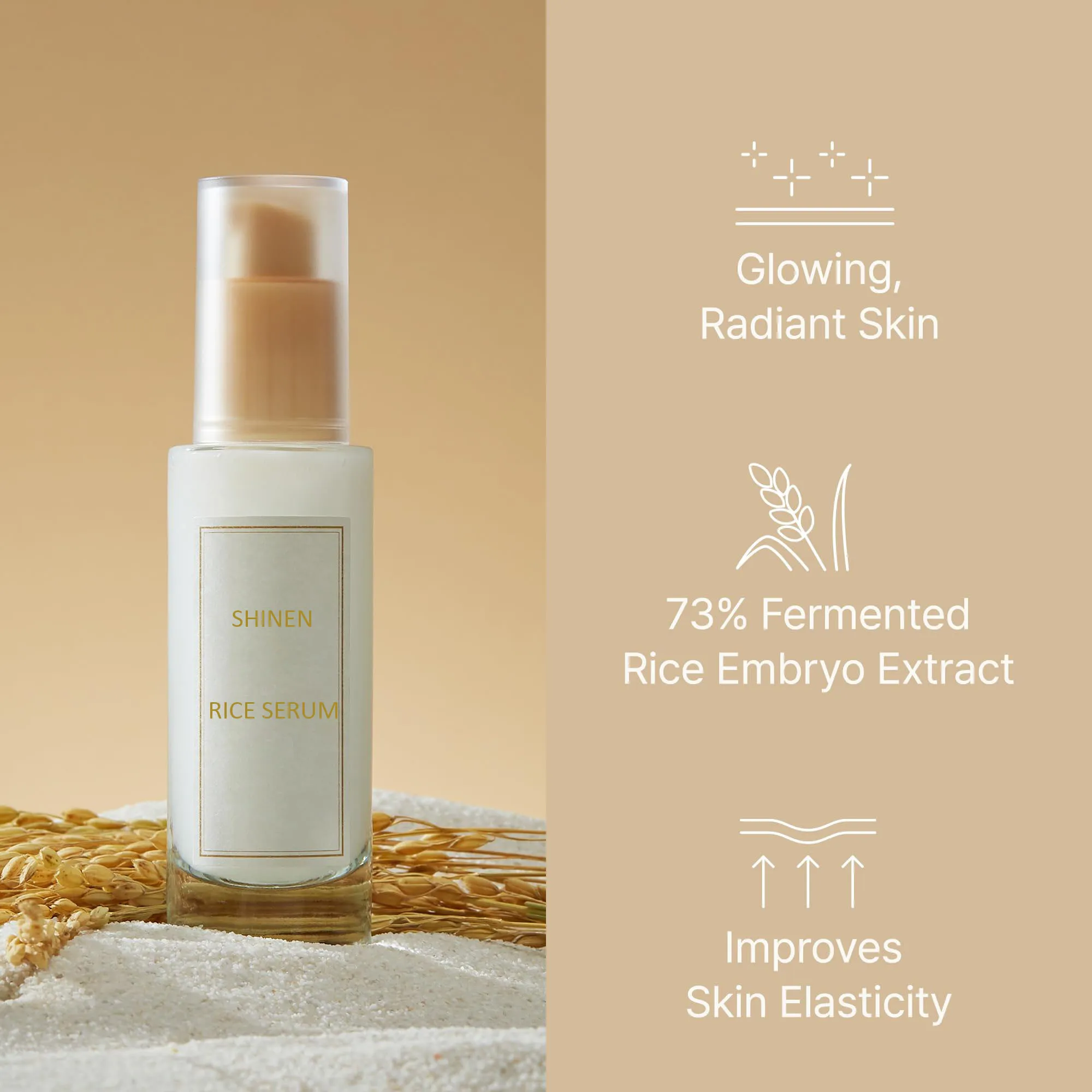 Korea face care hot sell whitening brightening moisturizing remove fine line rice toner