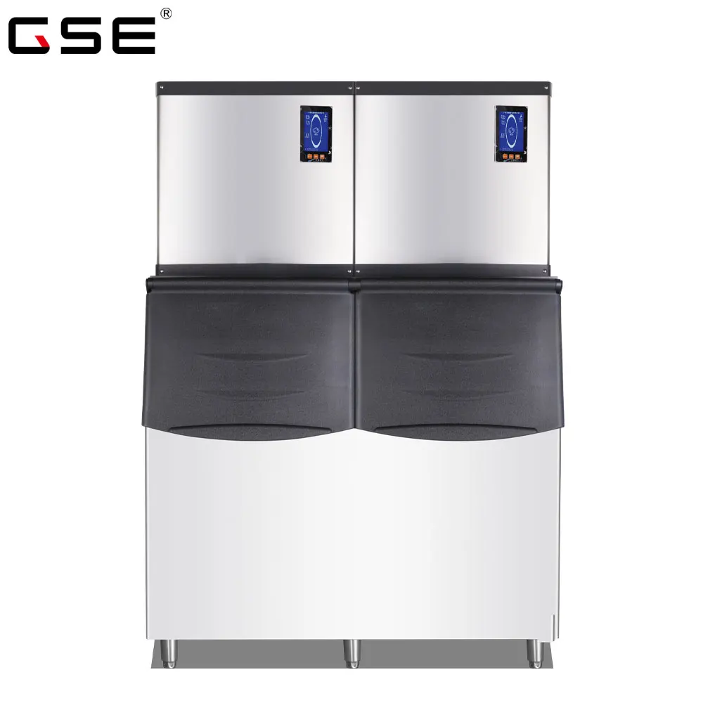 1000kg/24H Making Ice Commercial Stainless Steel Shell Split Ice Machine Fully Automatic Cube Shape Ice Maker Machine