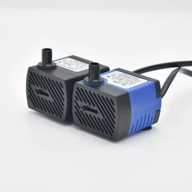 Factory Direct Sale 80gph 4w Mini Submersible Water Pump For Pond AL-228 can equip with water pipe and led lights