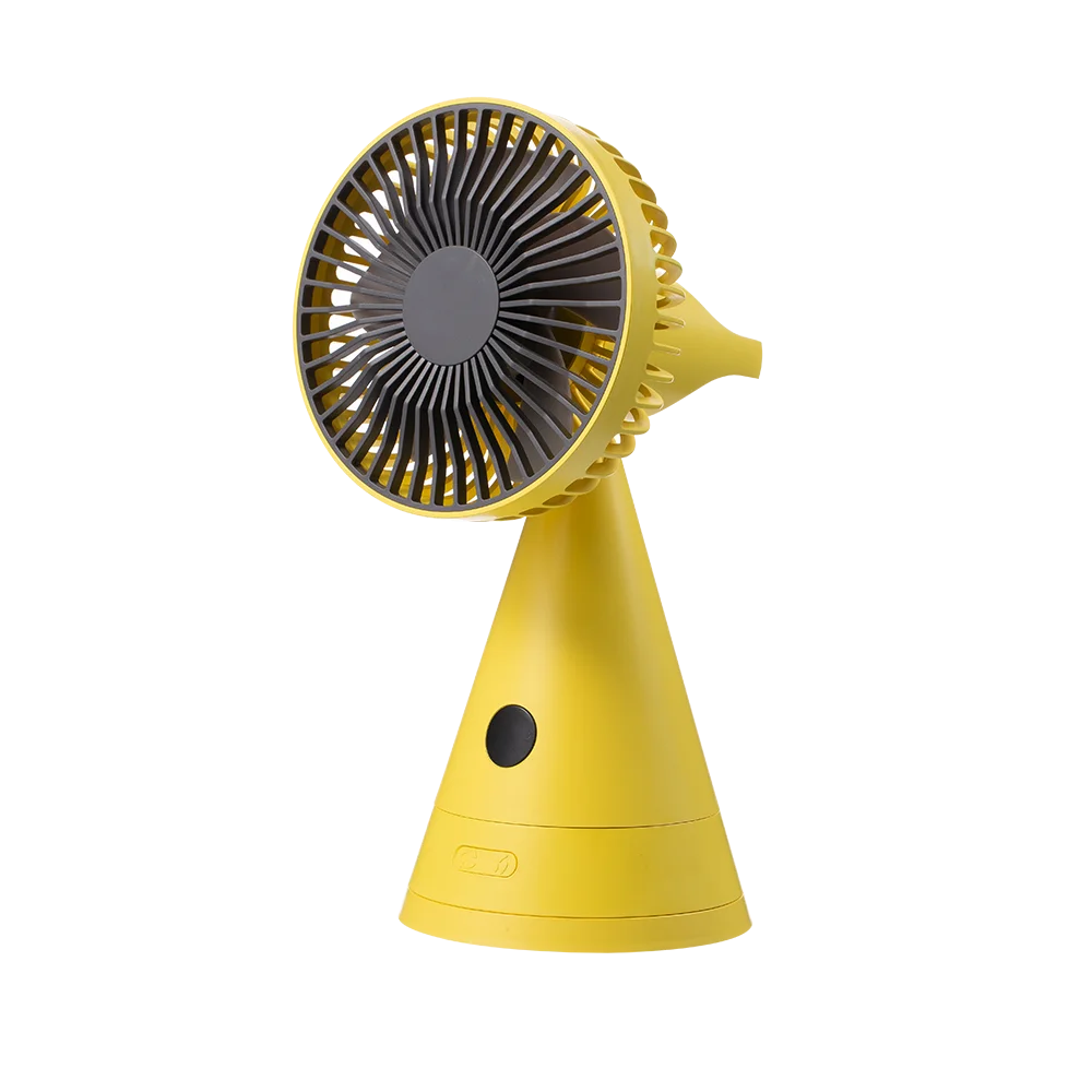 2024 Smart Cute Windmill Fan Cone Base with Automatic Swing Function with Detachable Cover Easy to Clean Portable Mini Fan