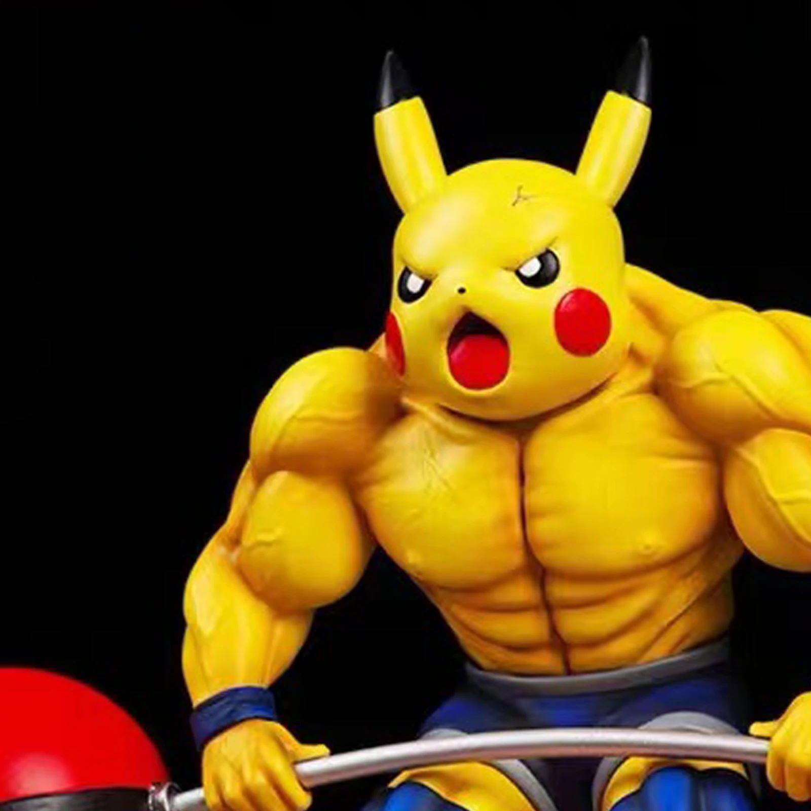 Anime figure toys Two heads P1KACHU Muscle model GK PVC Figures Toys