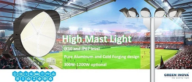 Round 1000W LED Stadium Light for Football Yard