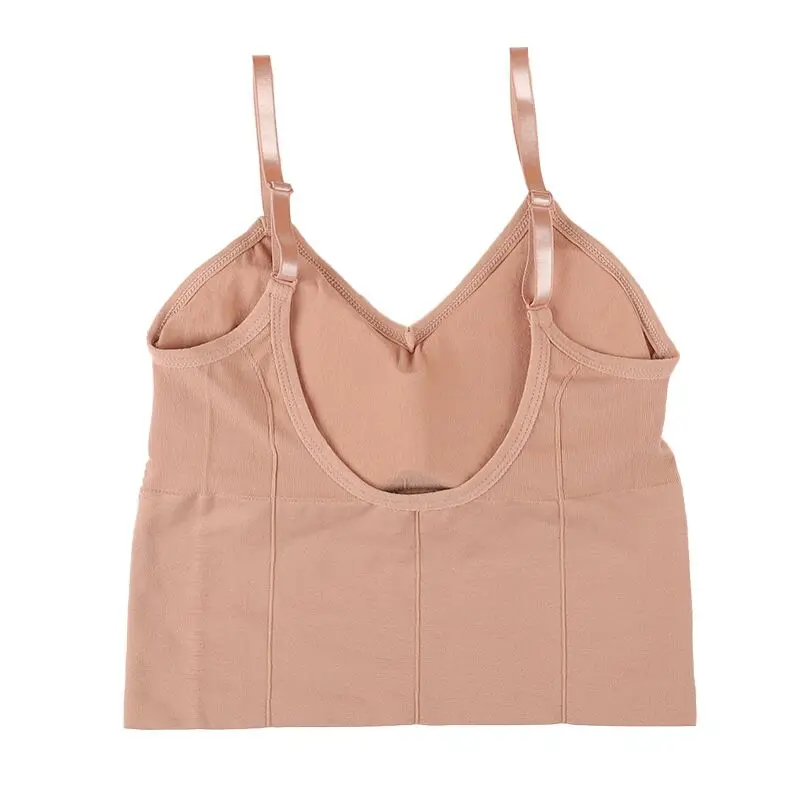 
Women Crop Top Daisy Pattern Bra Sports Fashion Street Top U-shaped Back Bra Tube Top 