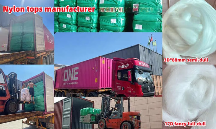 Polyester Tops tow fiber top 2.5dx88mm 3dx88mm Semi Dull Raw White Virgin Wool Yarn Spinning