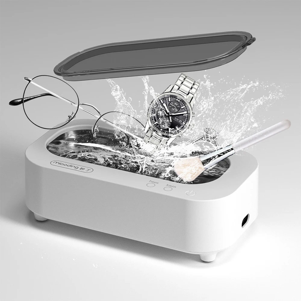 24W 48000HZ High Frequency Ultrasonic Watch Cleaning Machine  Ultrasonic Jewelry Cleaner With 2 Modes