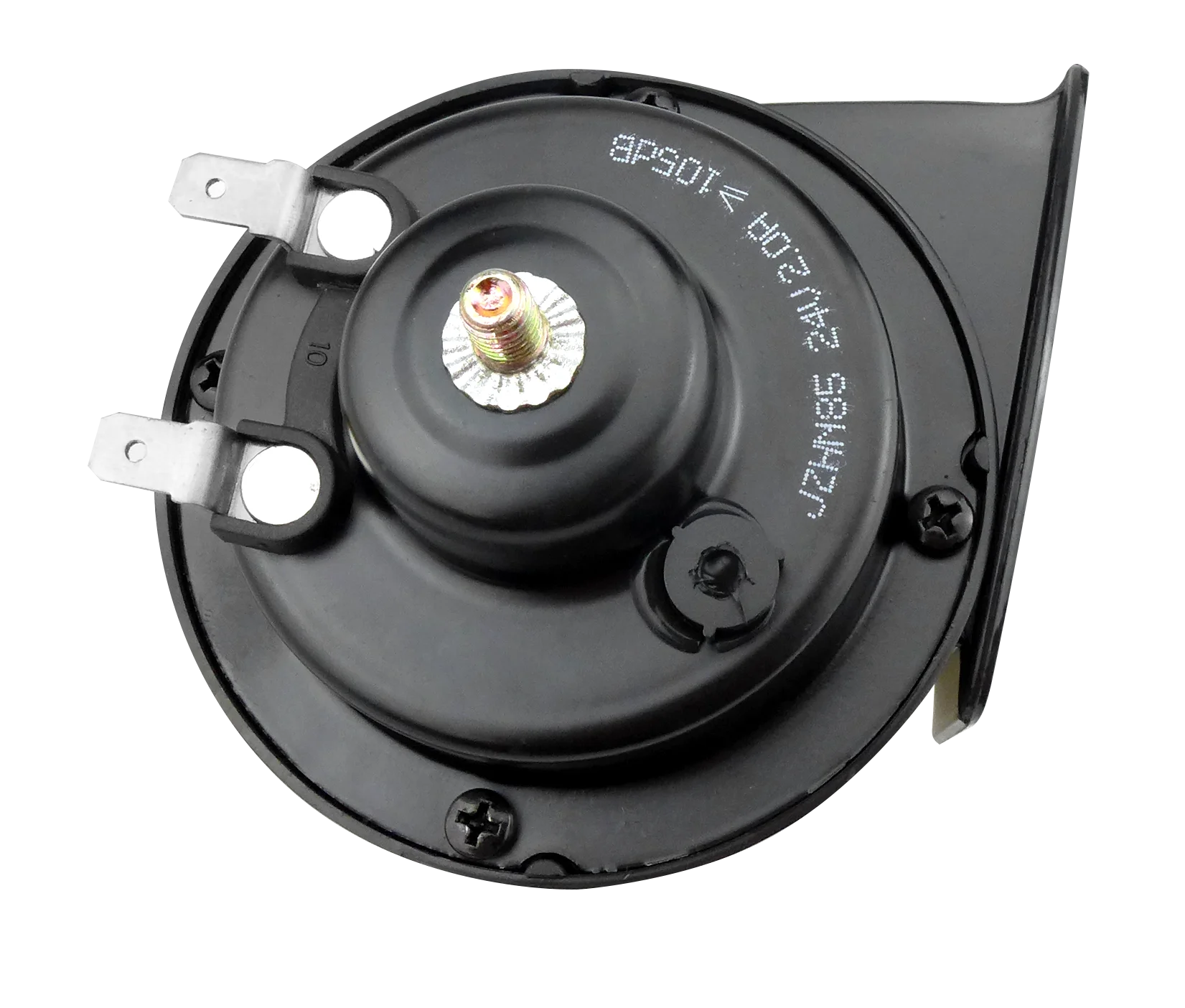 2 pcs Car Truck Refit Black Loud Dual-tone Snail Universal Electric Horn 12V 24v