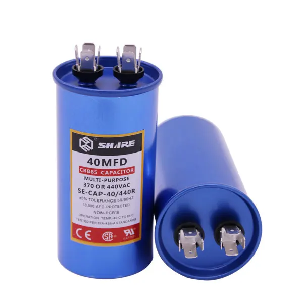 Алюминиевый Электрический конденсатор cbb65a для генератора