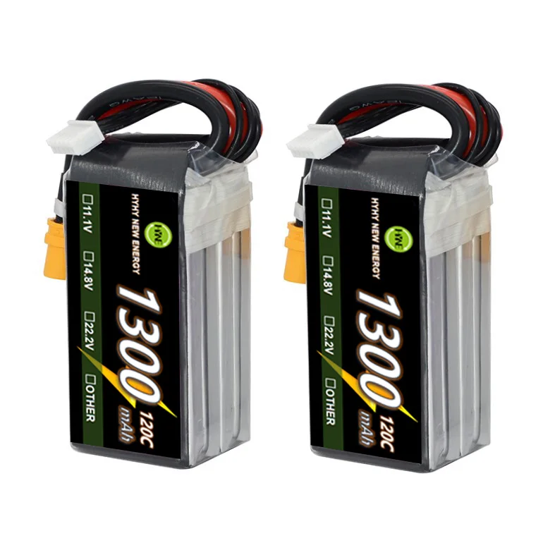 Lipo battery Manufacturer wholesale lithium battery of  120C 22.2V 1300mAh Lithium battery  for FPV drone