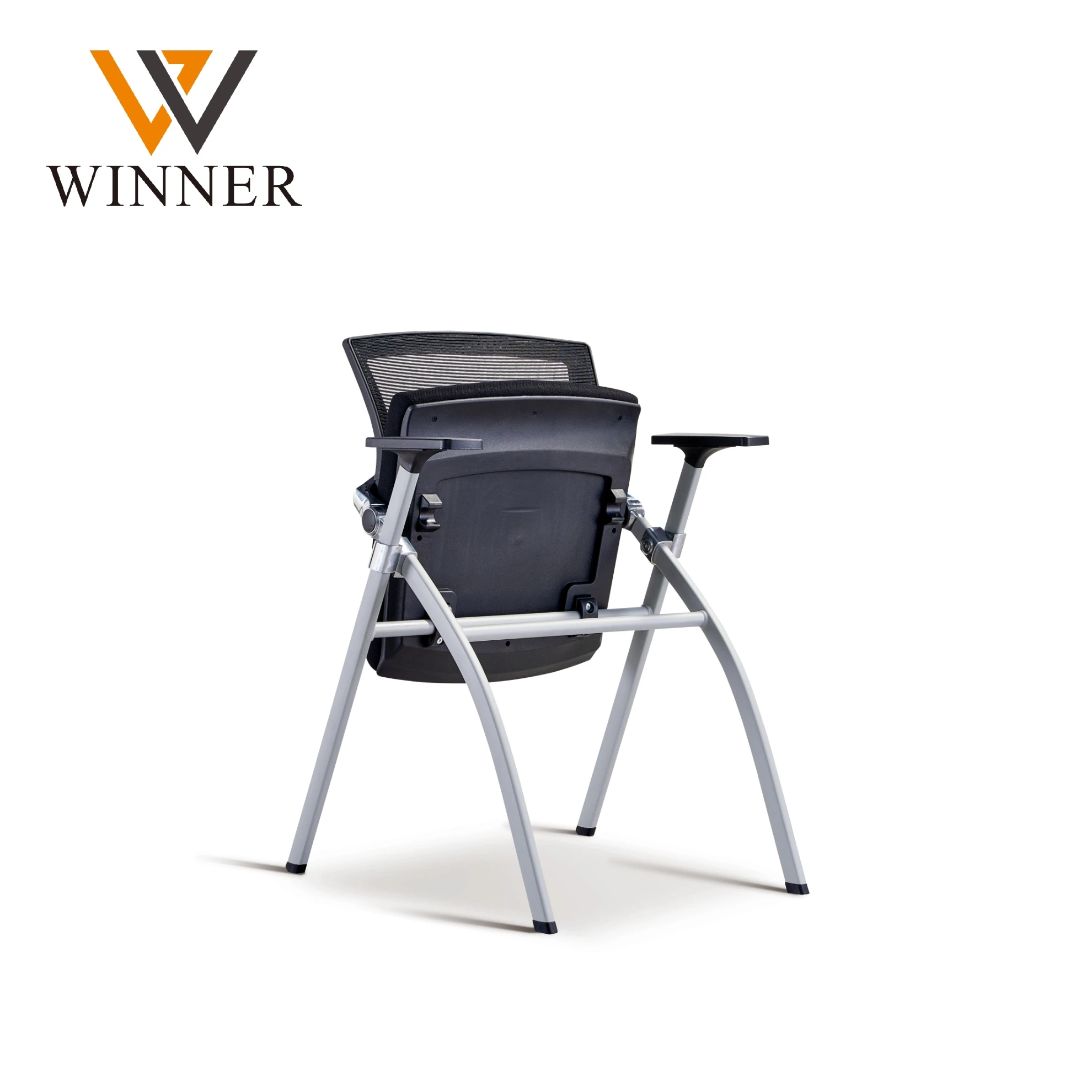 Conference meeting room classroom chairs with wheels plastic folding chairs for events training room mesh office chair