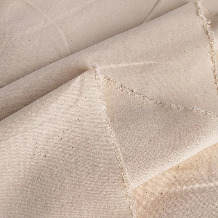 
6 OZ 100% cotton 220gsm 21s 51*40 Grey Fabric Canvas Factory Price In Stock Bleach and Stain available 