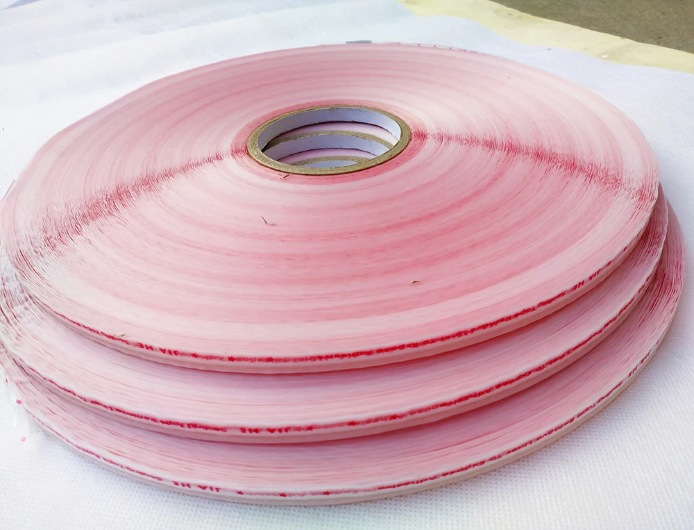 Resealable self adhesive tape for sealing OPP , PP , BOPP clear plastic bags