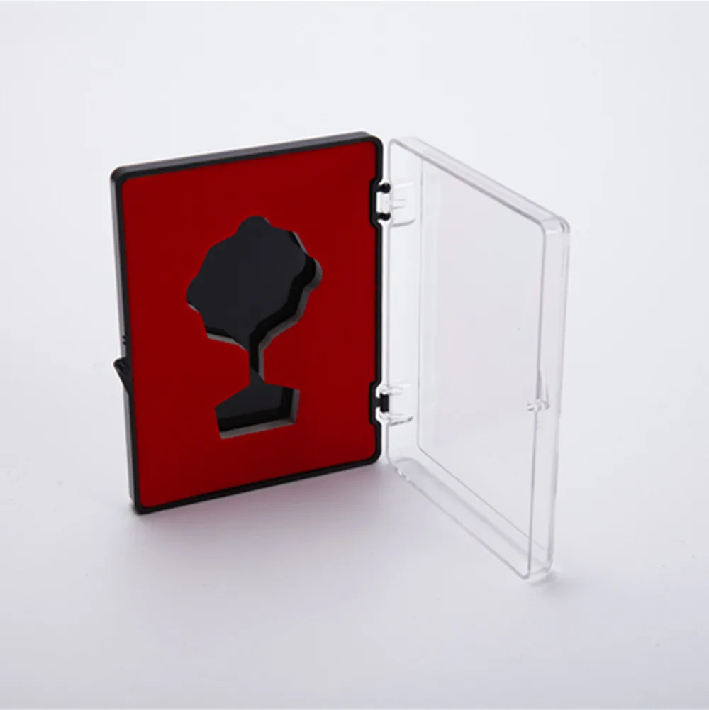 Plastic lapel pin badge holder