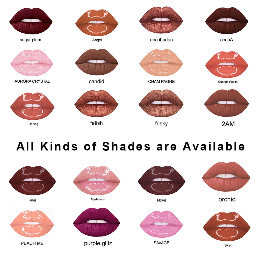 Hot Selling Custom Non Stick Matte Liquid Lip Stick Gloss Case Vegan Containers Private Label