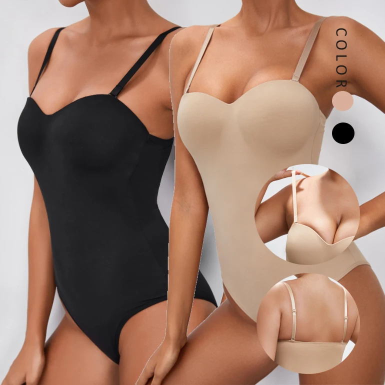 Ladymate ODM/OEM Body moldeador Waist Trainer One Piece Built-In Bra body Shaper for Women Tummy Control Shapewear Bodysuit