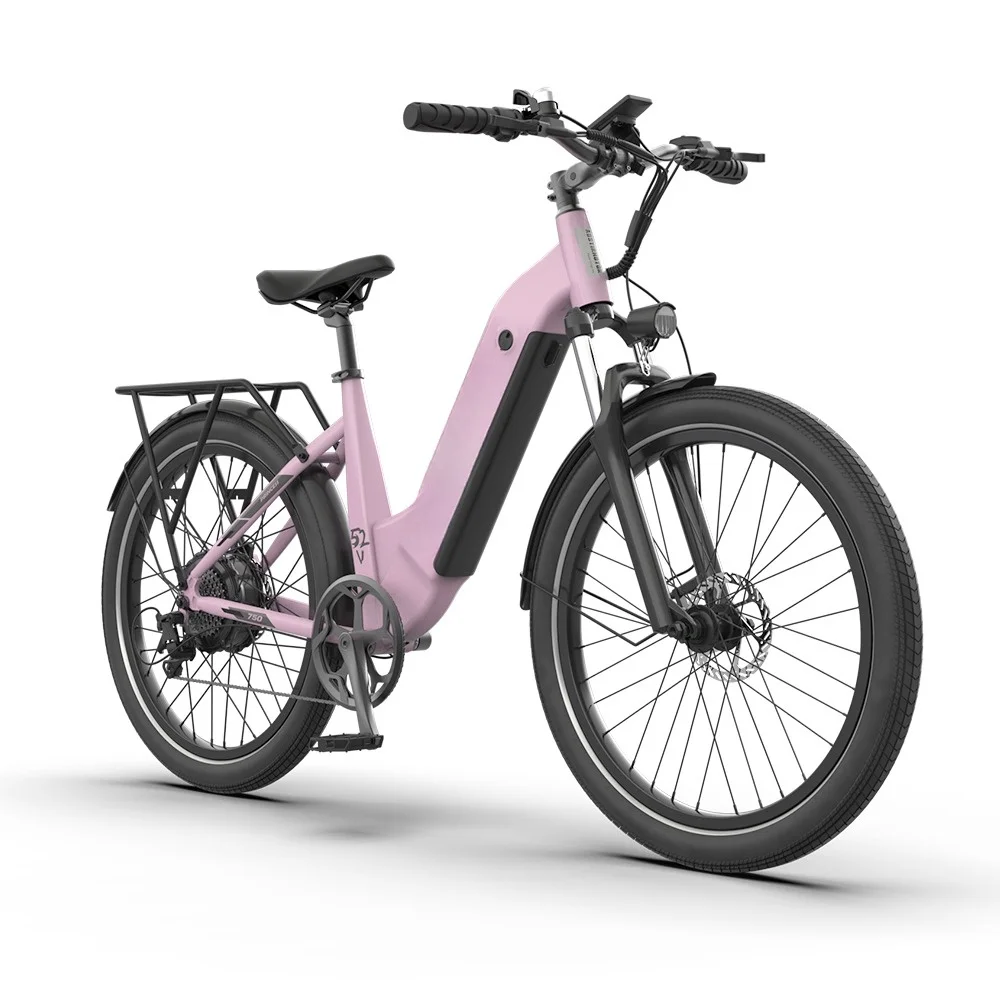 750W Motor Ebike 26 2 4 Inch Fat Tire Electric Cycle New With Women Popular 52V 15ah Bicycle
