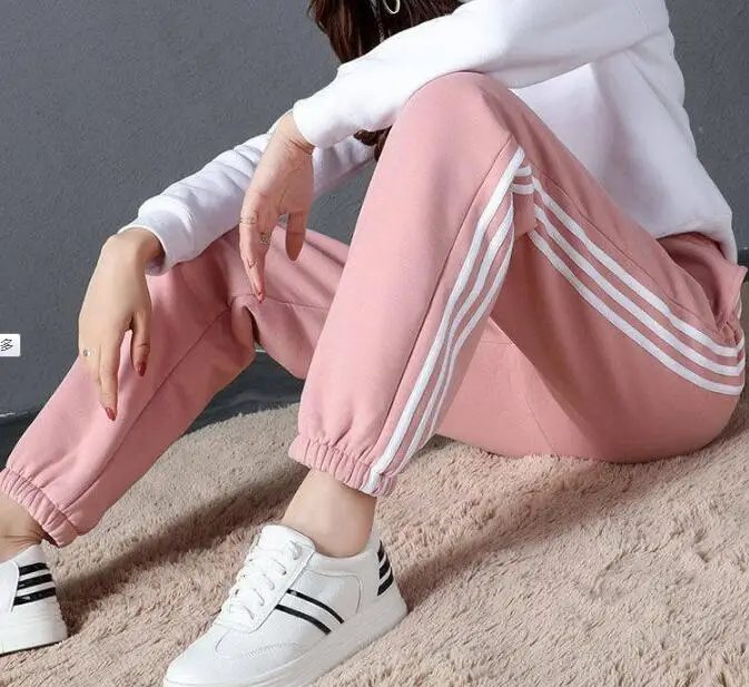 Wholesale women girl winter warm thin fleece sherpa Harem pants sweatpants