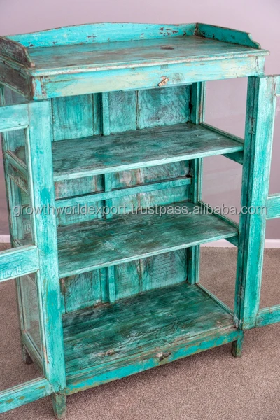 Antique Wooden Display Cabinet Handmade Solid Wooden Trending Wardrobes Reclaimed Wood Wardrobes Recycle Furniture Glass Door
