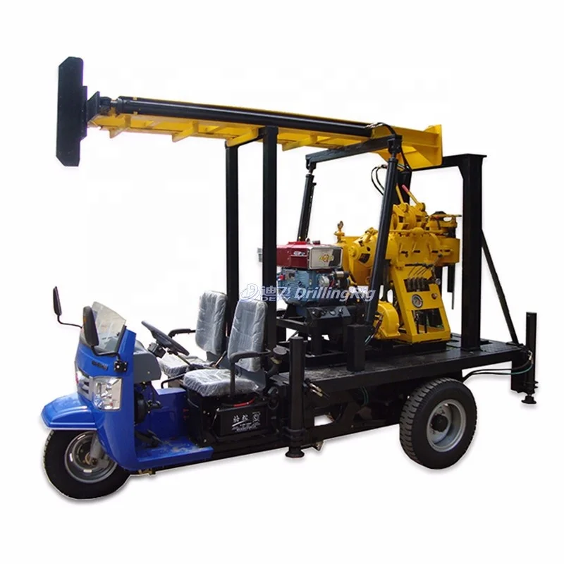 XY-200T 200m portable hydraulic robust geophysical equipment, geotechnical drill rigs for sale